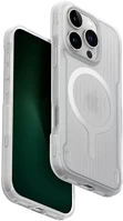 Apple UNIQ-IP6.3P(2024)-COMAMLWHT iphone 16 pro magsafe tok, átlátszó-fehér (világítós) kép