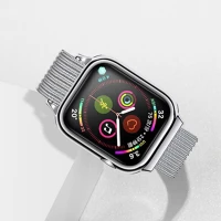 Apple ZB67IW2 Usams   watch mágneses fém szíj és tok, 40mm, ezüst 1380760 kép