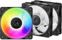 Arctic cooling ACFAN00310A P12 pro pst a-rgb rendszerhűtő ventilátor kit fekete kép