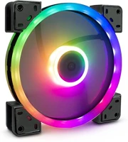 Argus 88885539 gamer hűtő ventilátor, 4 tűs, pwm, 140mm, rgb - 1 darabos kiszerelés kép