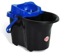 Ariston UP096 Felmosó vödör 20 liter osztott ovális csavaró kosárral kék/fekete_ kép