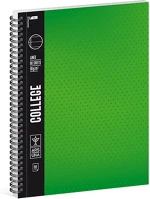 Ars una 01.02848 Spirálfüzet vonalas  college a/4 80 lapos zöld kép