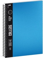 Ars una 01.02851 Spirálfüzet vonalas  college a/4 80 lapos kék kép