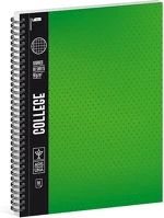 Ars una 01.02854 Spirálfüzet kockás  college a/4 80 lapos zöld kép