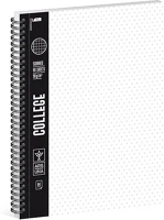 Ars una 01.02858 Spirálfüzet kockás  college a/4 80 lapos fehér kép