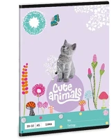 Ars una 01.04191 Füzet  a/5 32 lapos sima 20-32 cute animals-kitten kép