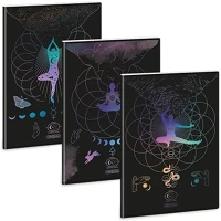 Ars una 01.08409 Füzet kockás  a/4 40 lapos extra kapcsos mystic constellation kép