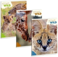 Ars una 01.08410 Füzet kockás  a/4 40 lapos extra kapcsos icons of the wild kép