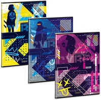 Ars una 01.08411 Füzet kockás  a/4 40 lapos extra kapcsos cyberpunk kép