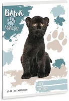 Ars una 01.08427 Füzet kockás  a/5 32 lapos 27-32 bátor mancsok-fekete párduc kép