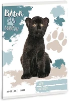 Ars una 01.08456 Füzet sima  a/5 32 lapos 20-32 bátor mancsok-fekete párduc kép