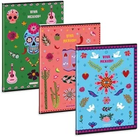 Ars una 01.08466 Füzet vonalas  a/4 40 lapos extra kapcsos viva mexico kép