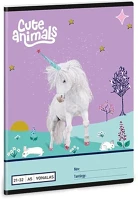 Ars una 01.08475 Füzet vonalas  a/5 32 lapos 21-32 4-8. osztályos cute animals-unicorn kép