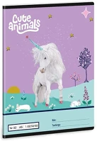 Ars una 01.08491 Füzet vonalas  a/5 32 lapos 14-32 1. osztályos cute animals-unicorn kép