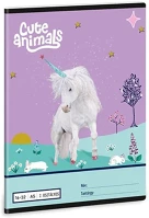Ars una 01.08507 Füzet vonalas  a/5 32 lapos 16-32 2. osztályos cute animals-unicorn kép