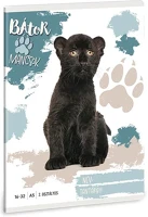 Ars una 01.08517 Füzet vonalas  a/5 32 lapos 16-32 2. osztályos bátor mancsok-fekete párduc kép