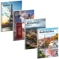 Ars una 01.08598 Spirálfüzet vonalas  cityscape a/4 60 lapos kép