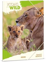 Ars una 02.01449 Gumis mappa  a/4 icons of the wild-lions kép