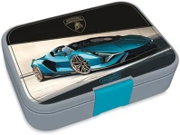 Ars una 15.19148 Uzsonnás doboz  lamborghini osztott műanyag 216x153x52 mm kép