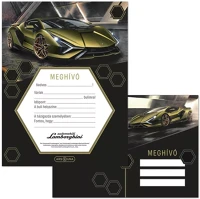 Ars una 50225231 Partimeghívó  10 ív+10 db boríték lamborghini 5523 kép