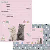 Ars una 50225323 Partimeghívó  10 ív+10 db boríték cute animals-tea party kép