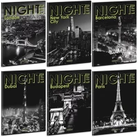 Ars una 53125828 Füzet kockás a/4 40 lapos extra kapcsos night life kép