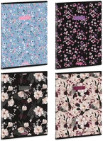 Ars una 53144249 Flowery-mix 24 (5424) a5 extra kapcsos kockás füzet kép