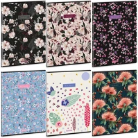 Ars una 53804242 Füzet iskolai a4, 40lap, sima  flowery-mix (5424) 24  10db/csomag kép