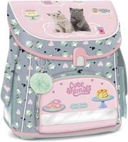Ars una 54495326 Iskolatáska kompakt easy ergonómikus mágneszáras cute animals-tea party kép