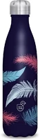 Ars una ARS UNA 500ML-ES FEATHER-DARK 500ml-es feather-dark duplafalú fémkulacs kép