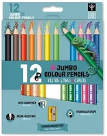 Ars una 5993120022654 Színes ceruza  háromszögletű vastag + hegyező 12 darabos kép