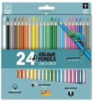 Ars una 5993120022678 Színes ceruza  háromszögletű + hegyező 24 darabos kép