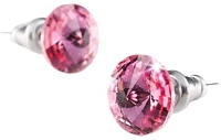 Art crystella 1800XKE002T Fülbevaló, rózsaszín swarovski® kristállyal, csúcsos, 8 mm, ® kép