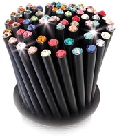 Art crystella 1805XCE999 Ceruzák tartóban, vegyes színű swarovski® kristállyal, 50db-os szett, ® kép