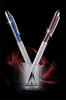 Art crystella 1805XGT119 golyóstoll, krémfehér, felül zafírkék swarovski kép