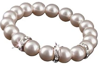 Art crystella 1831XGY059M karkötő, gyöngyházfehér swarovski kép