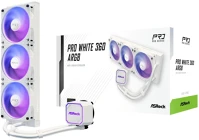 Asrock 90-APRA36-WAAGA6 Pro white 360 argb cpu cooler kép