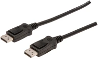 Assmann electronic AK-340103-030-S Assmann AK-340103-030-S DisplayPort (apa - apa) kábel 3m - Fekete kép