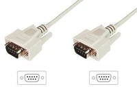 Assmann electronic AK-610107-020-E Assmann D-Sub(9) M - D-Sub(9) M Adapterkábel 2m Bézs kép