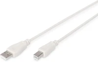 Assmann electronic AK-300102-018-E Usb connection cable, type a - b 1,8m beige kép
