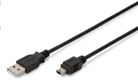 Assmann electronic AK-300108-010-S Usb a -> mini usb b összekötő kábel 1m kép