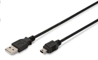 Assmann electronic AK-300108-018-S Usb a -> mini usb b összekötő kábel 1.8m kép