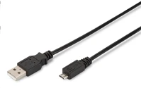 Assmann electronic AK-300110-010-S Usb a ://> micro usb b összekötő kábel 1m kép