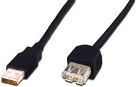 Assmann electronic AK-300202-030-S Usb 2.0 extension cable, type a 3m black kép