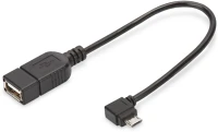 Assmann electronic AK-300313-002-S Usb 2.0 adpter cable, otg, type micro b - a kép