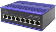 Assmann electronic DN-650106 Hálózati kapcsoló fast ethernet (10/100) fekete, kék kép