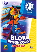Astra 01.04126 Rajztömb  pap a/4 120 g 20 íves kép