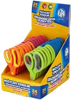 Astra 06.00880 Olló iskolai  kerekített bordázott 13 cm kép