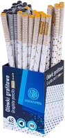 Astra 07.03277 Grafitceruza  pen gold-black háromszögletű hb 48 darabos kép