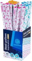 Astra 07.03278 Grafitceruza  pen pink-blue háromszögletű hb 48 darabos kép